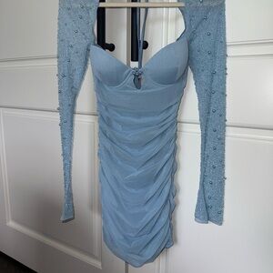 Oh Polly Blue Beaded Dress💙🩵💎